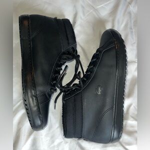 Lacoste high top fashion Black Men's water resistant shoes